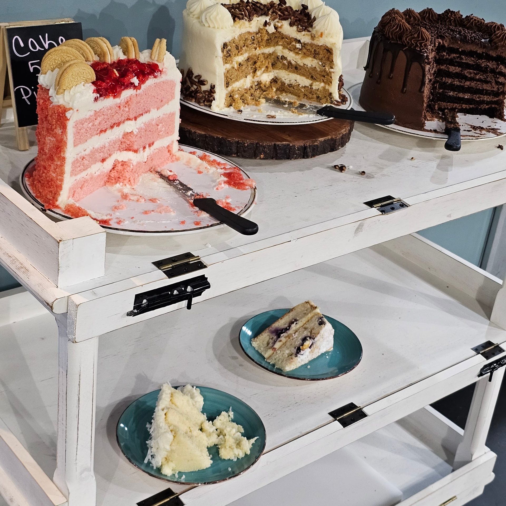 The dessert cabinet